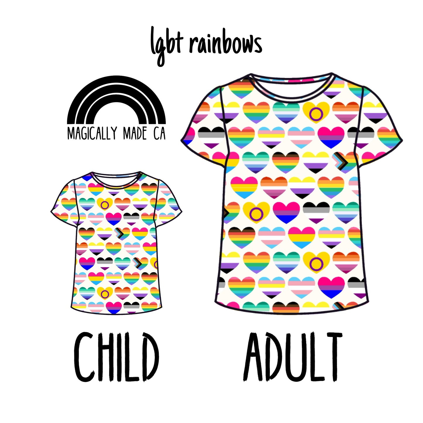 Pride Tee Shirts (all sizes)