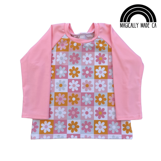 Floral Square Swim Shirt