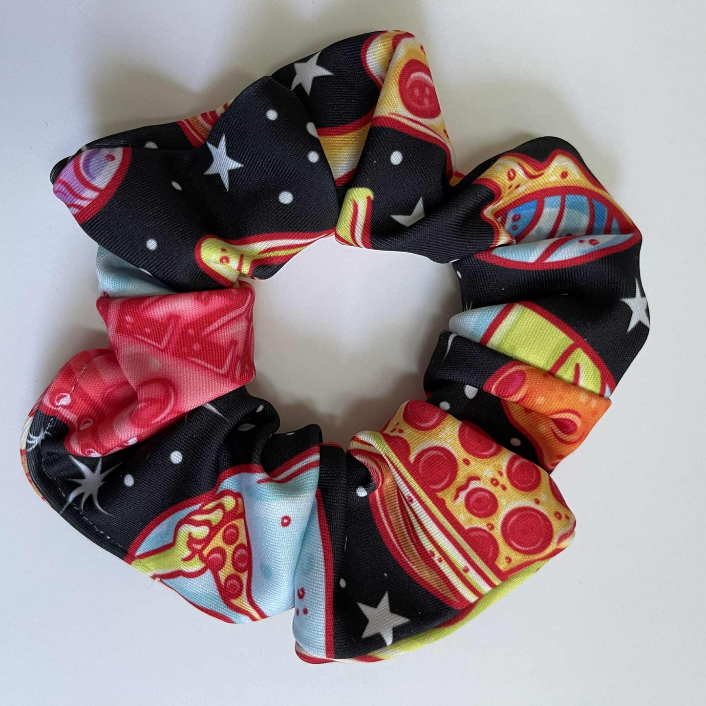 Pizza Alien Scrunchie