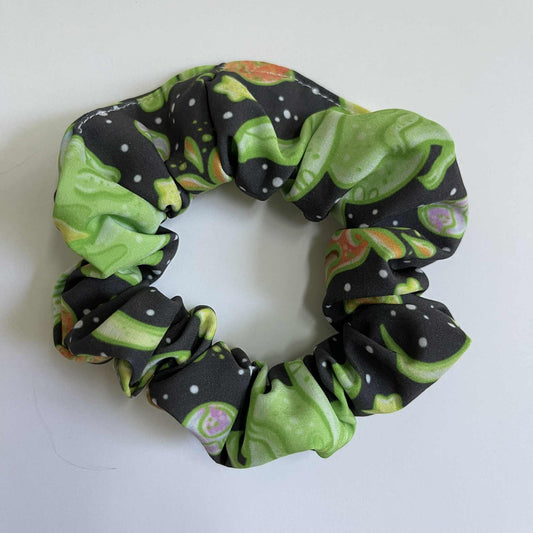 Dino Alien Space Scrunchie